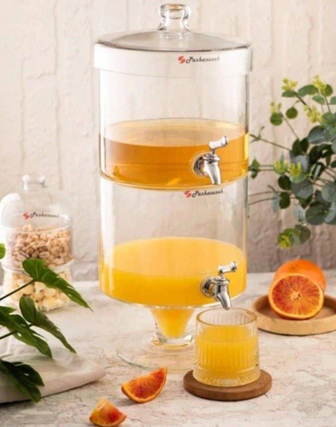 کلمن ۲طبقه بلور 🩷 کیفیت عالی شفاف و شکیل