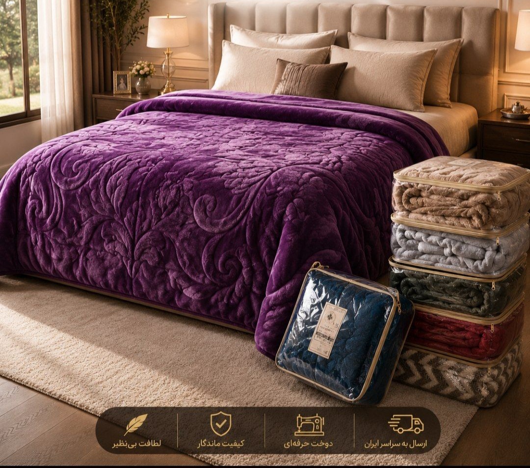 📍🛌📍پتوی گلبافت دو نفره  📍🛌📍مدل الوان (تک رنگ) 📍🛌📍ابعاد  : دو نفره ۲۲۰ در ۲۴۰📍رنگ بندی تصویر موجود است